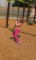 CHUBBY in PINK at playground, 7ish