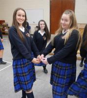 English and Irish schoolgirls
