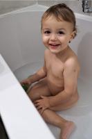 Our 1,5years old son. Boy bathing