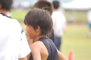 Japanese Boy track and field meet