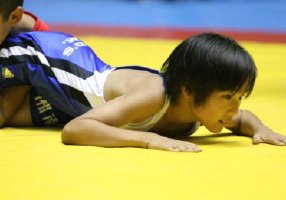 Japanese wrestling boy