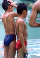 Japanese swimming Boy