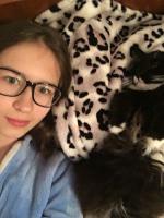 Me and a little of my cat  :3