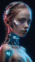CGI teen cyborg girls