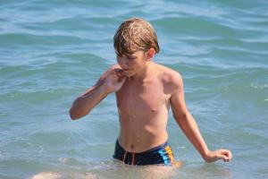 Boy in beach 2