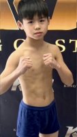 Japanese boy Weigh-in before a boxing match