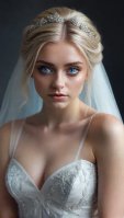 AI CGI imaginary brides studio photos